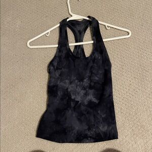 Lululemon Athletica Black Tie-Dye Tank Top